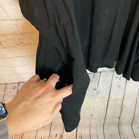 Davi & Dani Black Half Sleeve Cardigan Size 2XL - Picture 5 of 7
